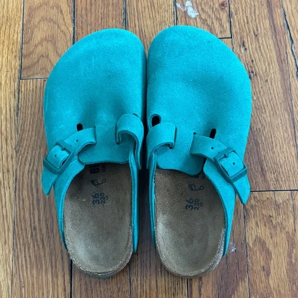 Birkenstock Green Women's Boston Clog, size 36 EU / women’s 5.5-6 US - Picture 1 of 4
